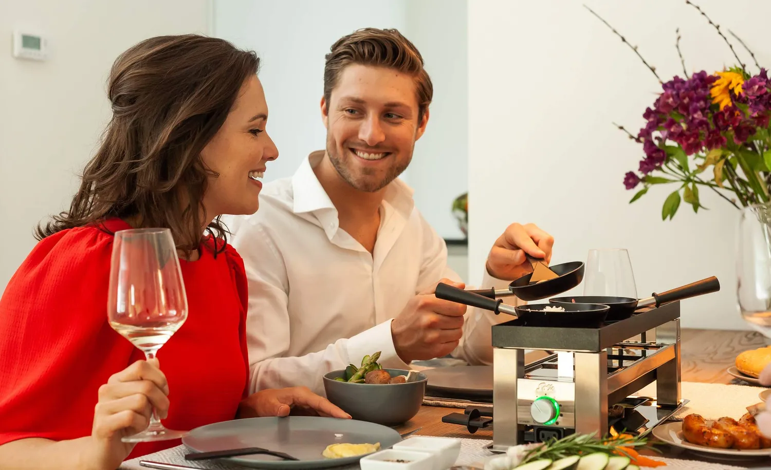 Solis 4 en 1 raclette grill table 3 personnes inox 650 W