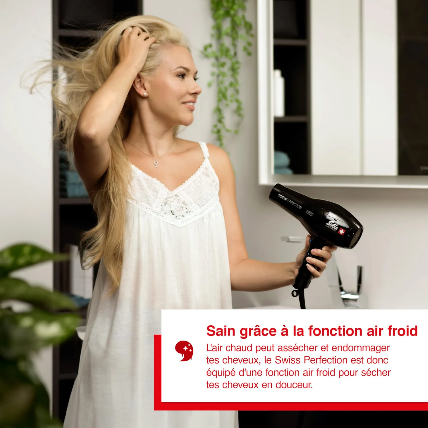 Solis Swiss Perfection Type 440 seche-cheveux noir 2300 W