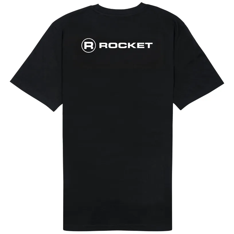 Rocket Appartamento t-shirt coton M noir illustration