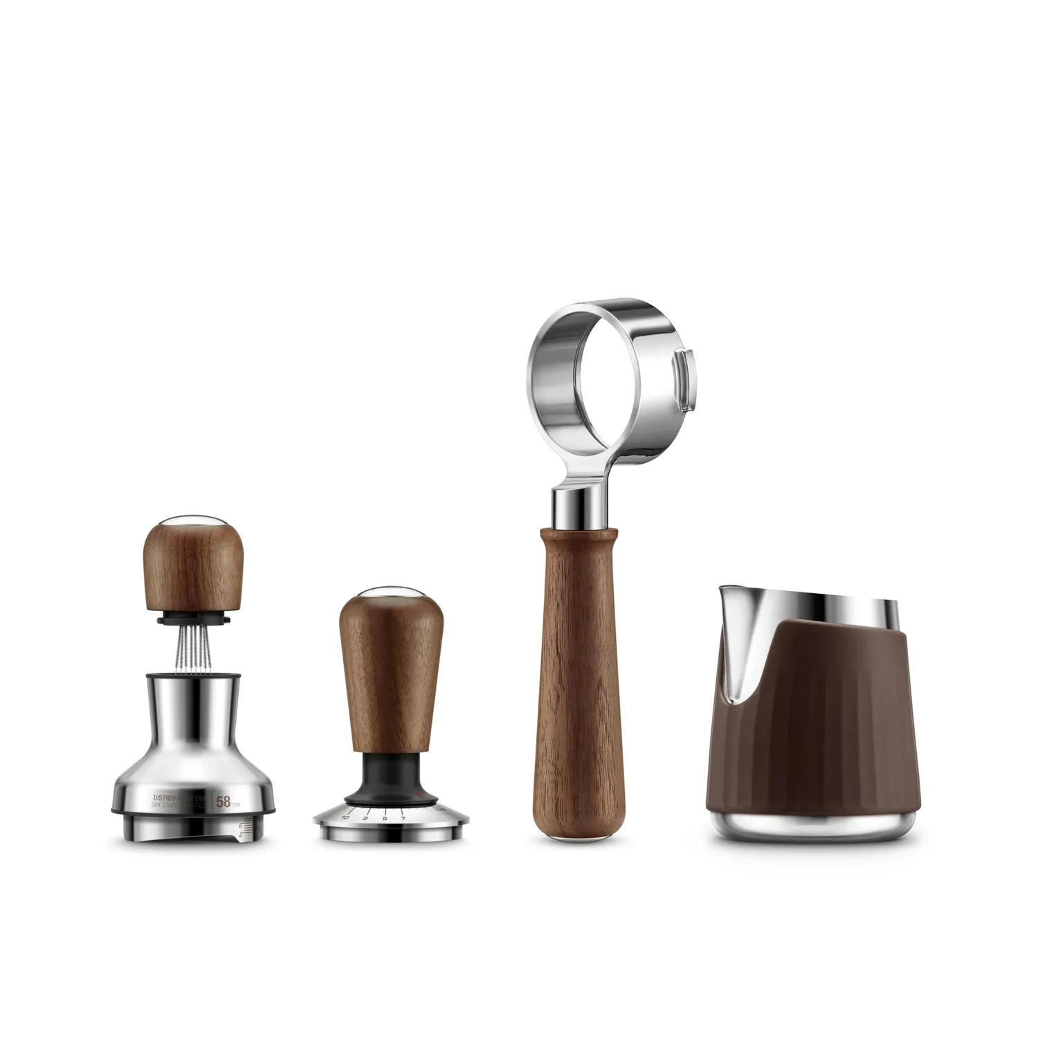 Sage The Naked Portafilter 58mm porte-filtre sans fond noyer