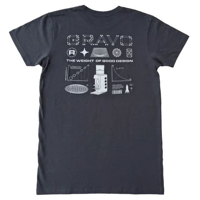 Rocket Espresso Gravo t-shirt L anthracite coton