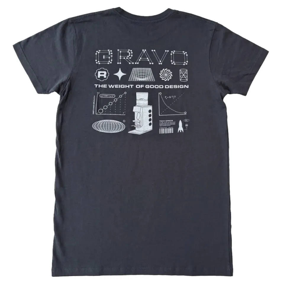 Rocket Espresso Gravo t-shirt L anthracite coton