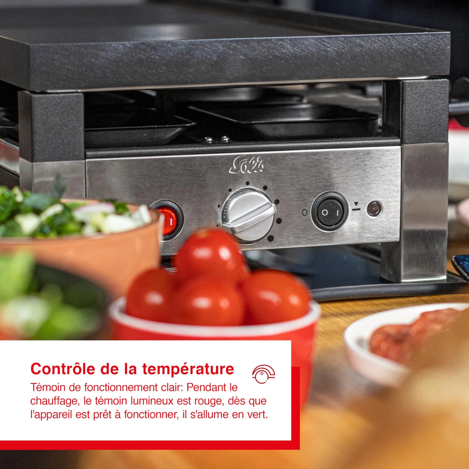 Solis Table Grill 791 grill raclette 8 personnes inox