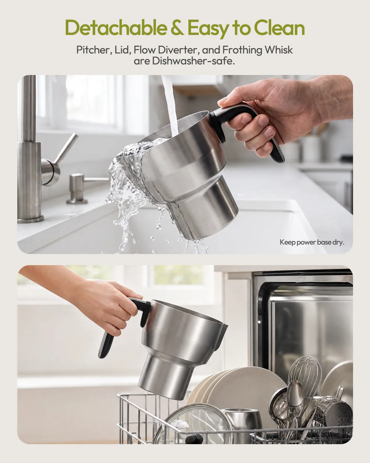 Maestri House DualFro Ultra mousseur à lait 500 ml noir