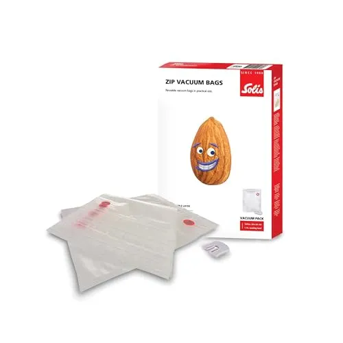 Solis Zip sachets sous vide 26x35 cm lot de 10 réutilisables
