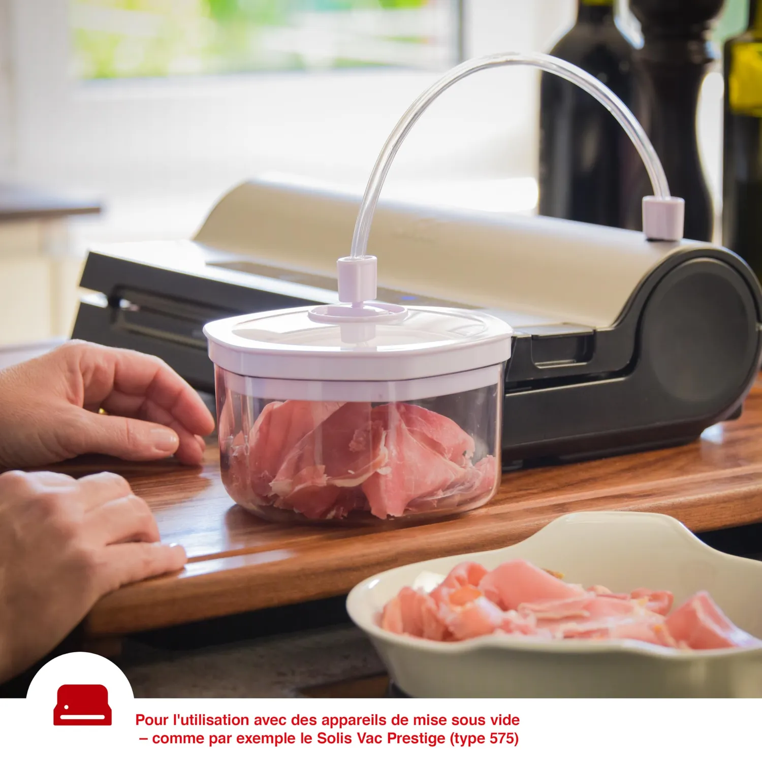 Solis 922.78 boîtes sous vide lot 3 blanc réfrigérateur