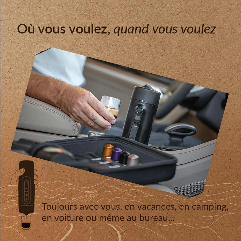 Handpresso Auto Capsule cafetière 12V noir coffret auto