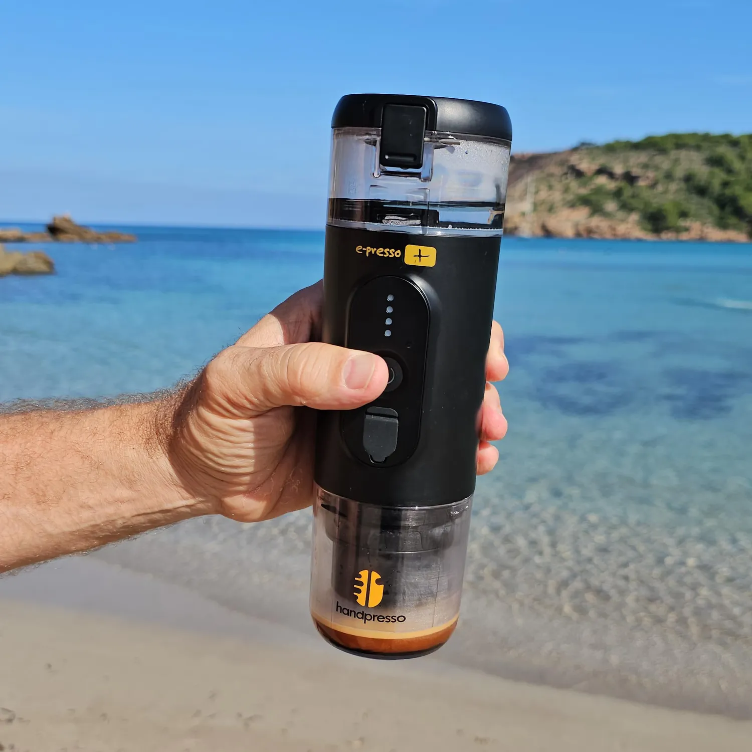 Handpresso E-Presso+ 21710 cafetière portable batterie capsules 19 bar