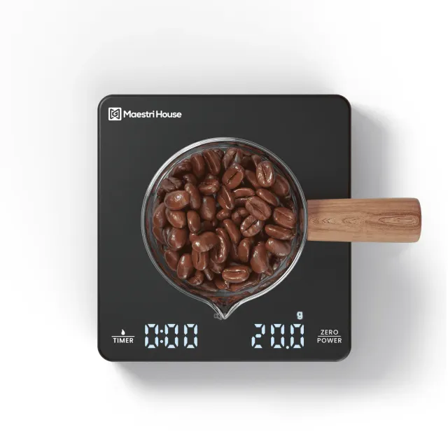 Maestri House Lab S1 balance café 2 kg noir minuteur 0,1 g