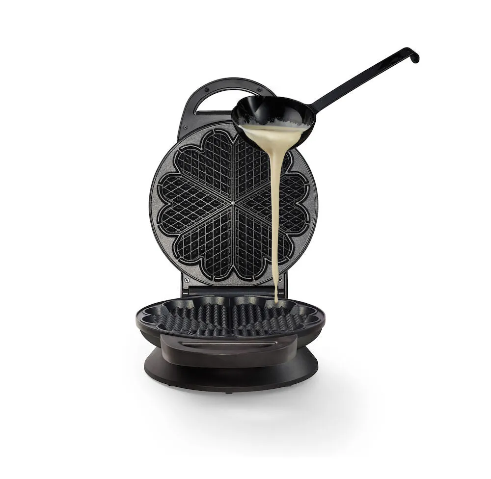 Wilfa Bell gaufrier cœurs 23 cm 1400 W avec louche