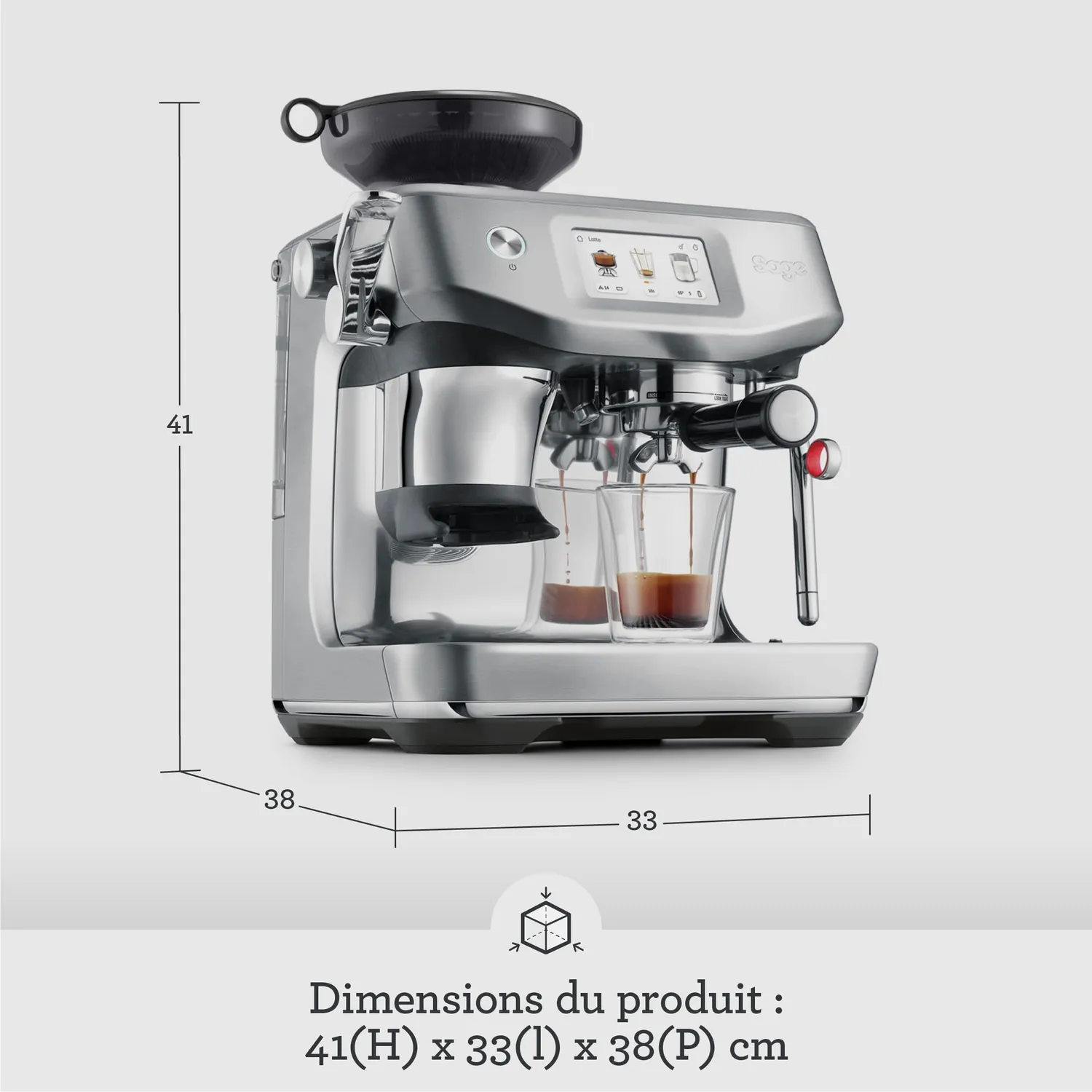 Sage Barista Touch Impress expresso Nougat Amandes broyeur