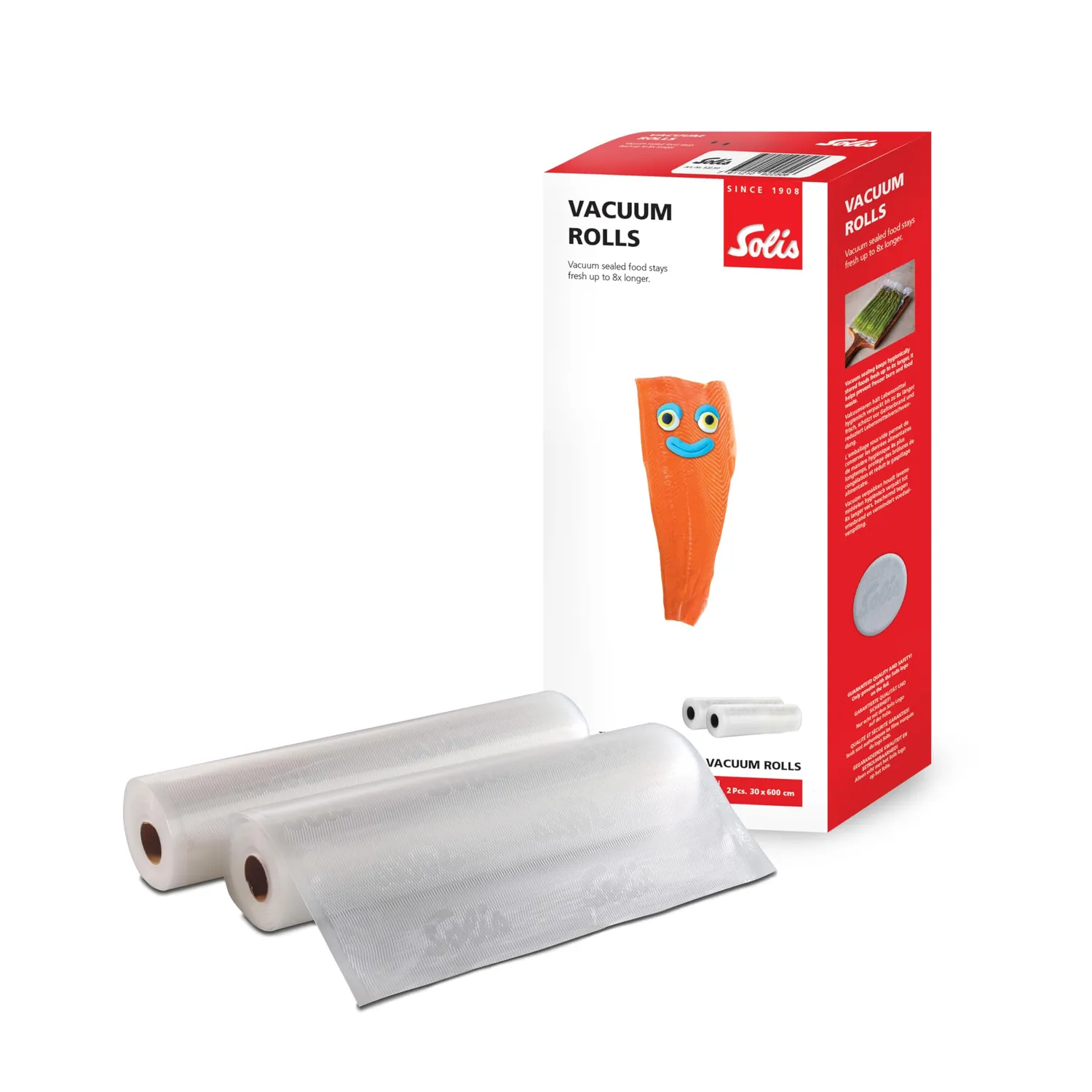 Solis film sous vide 2 rouleaux 20x600cm sans BPA