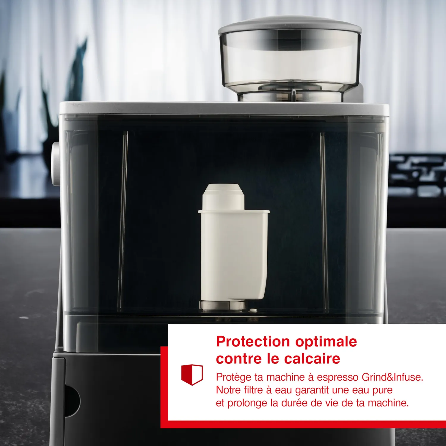 Solis Grind Infuse Compact 1018 filtre à eau anti-calcaire