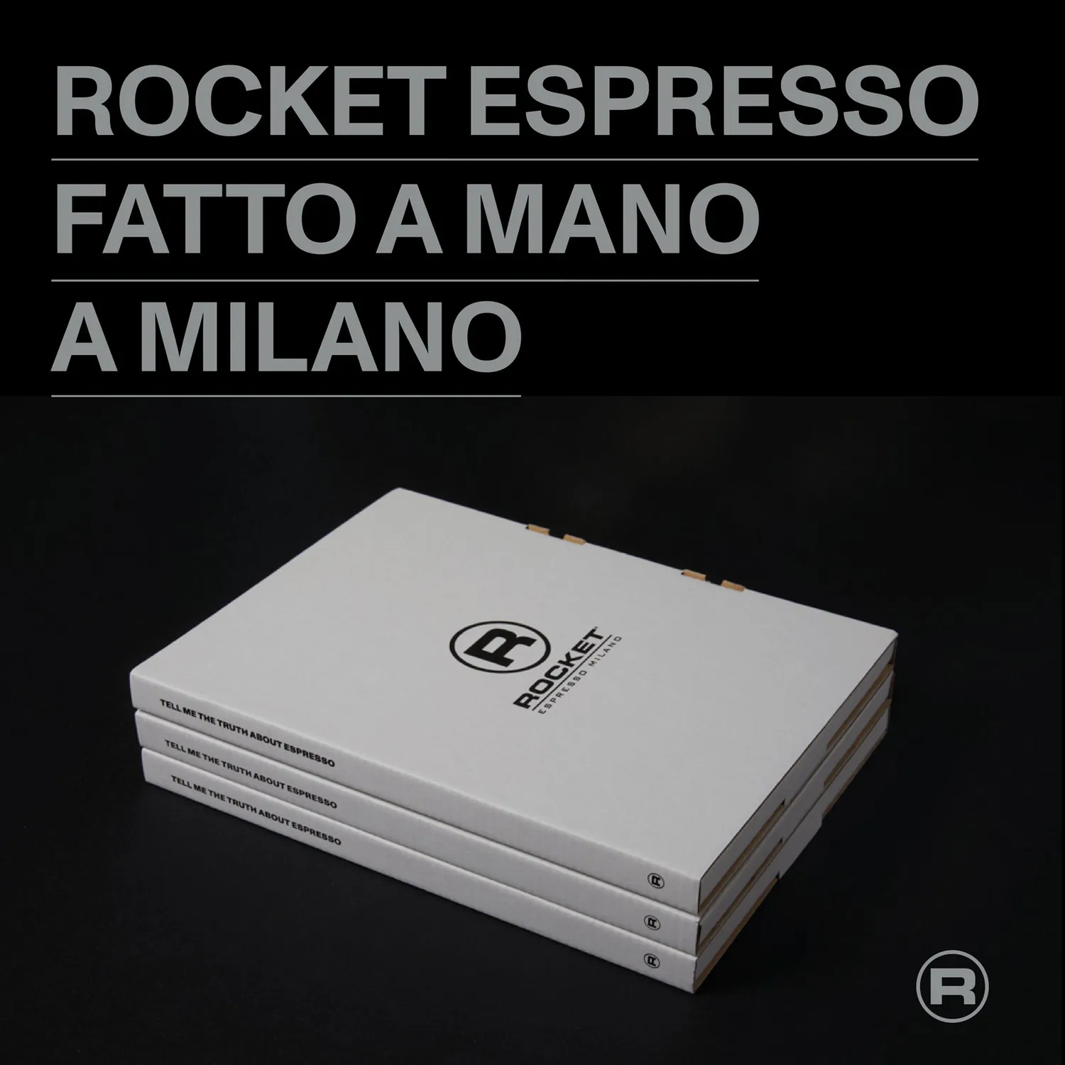 Rocket Espresso Tell Me Truth livre art café anglais