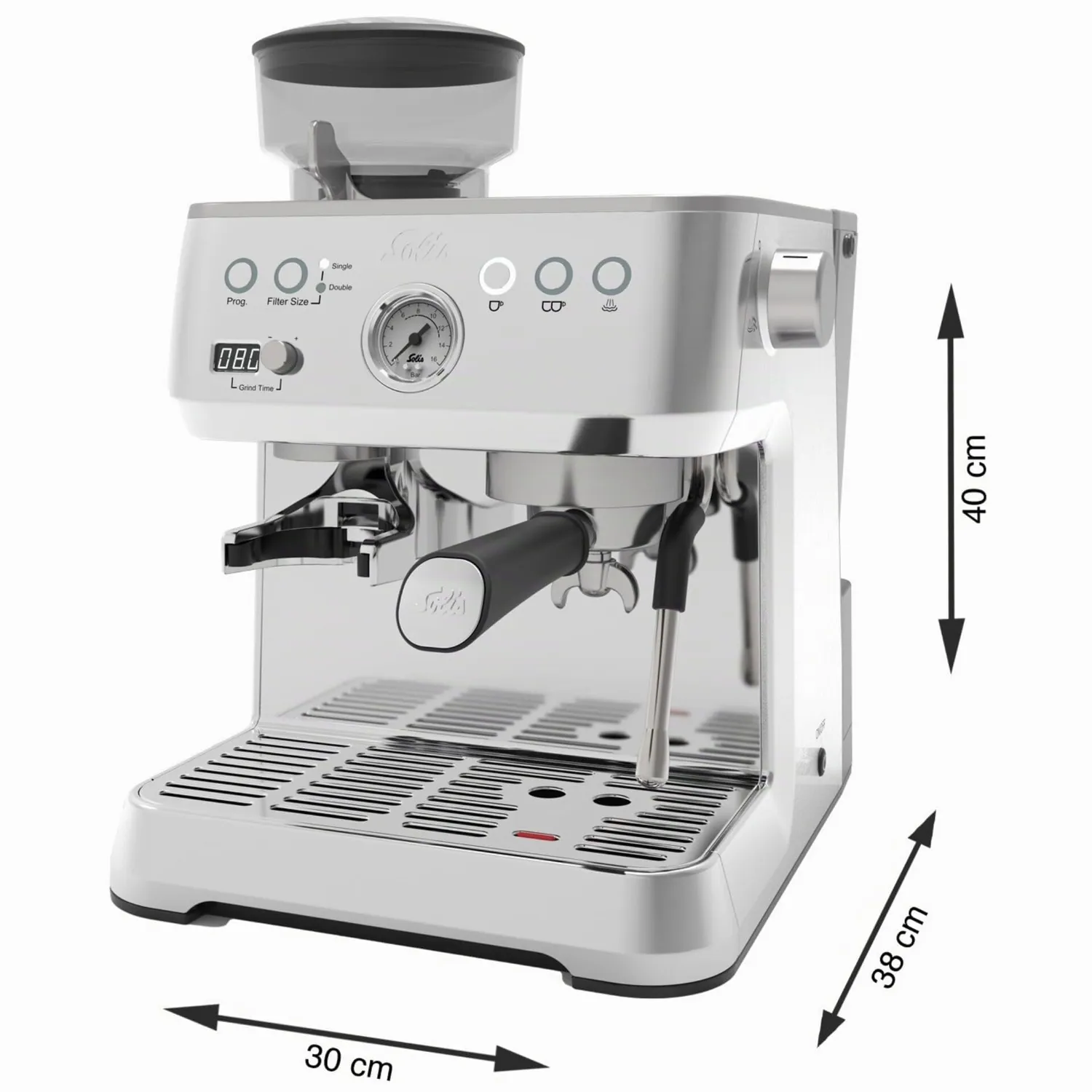 Solis Grind Infuse Perfetta 1019 expresso broyeur inox