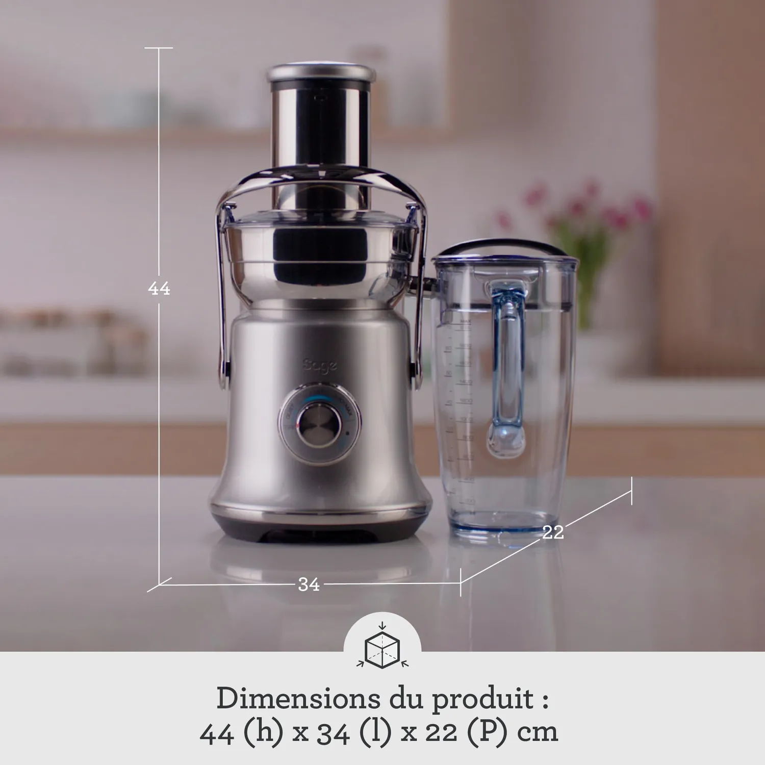Sage Nutri Juicer Cold XL centrifugeuse inox 2 L