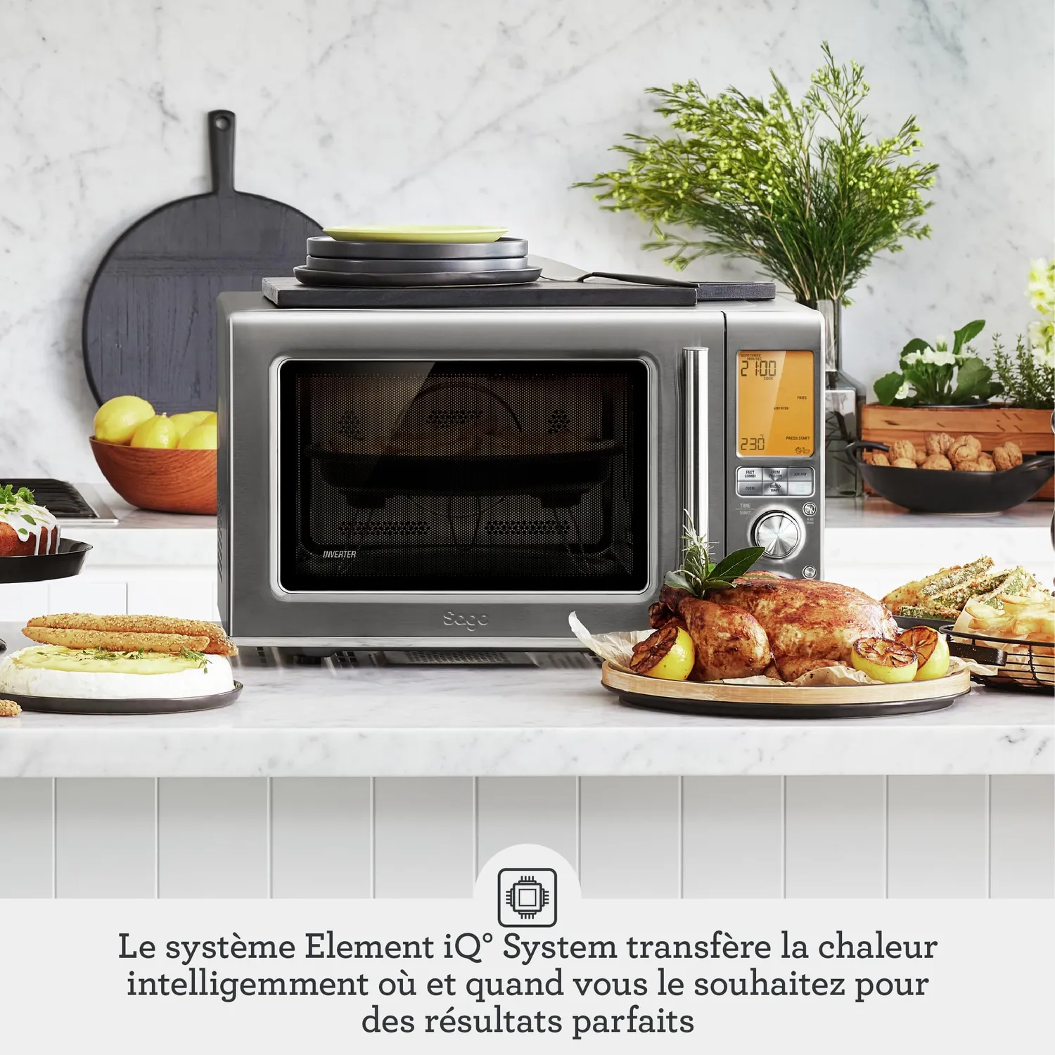 Sage The Combi Wave 3 en 1 micro-ondes inox air fryer