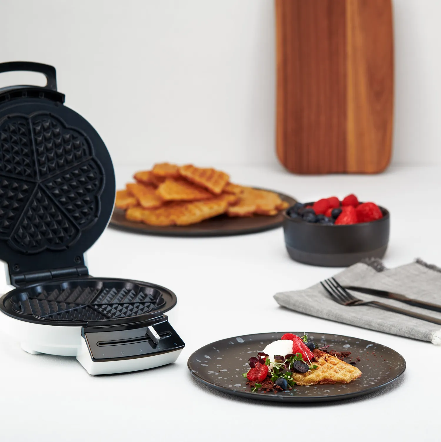 Wilfa Tradition P gaufrier 5 cœurs sans PFAS