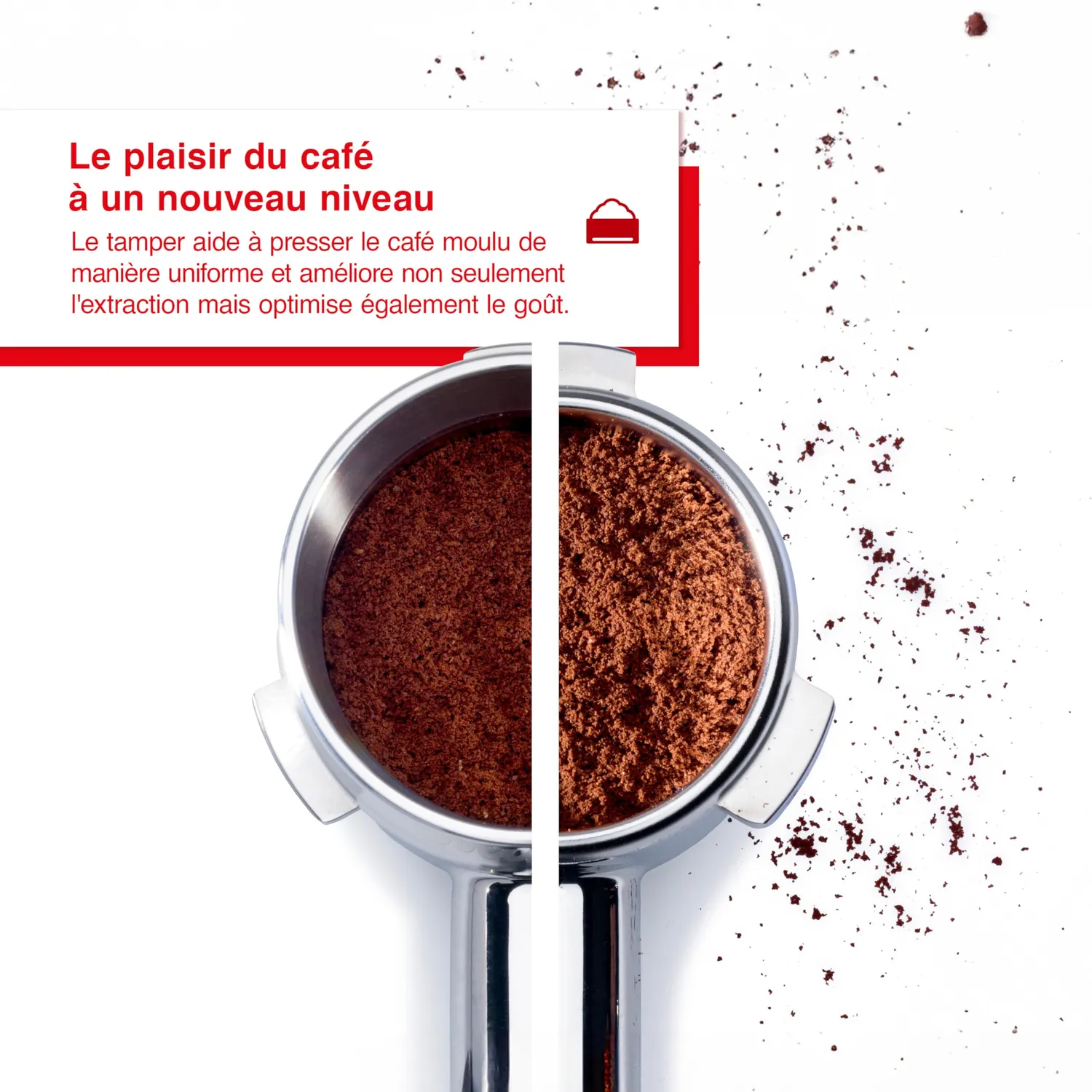Solis Tamper café 54 mm acier inoxydable chromé
