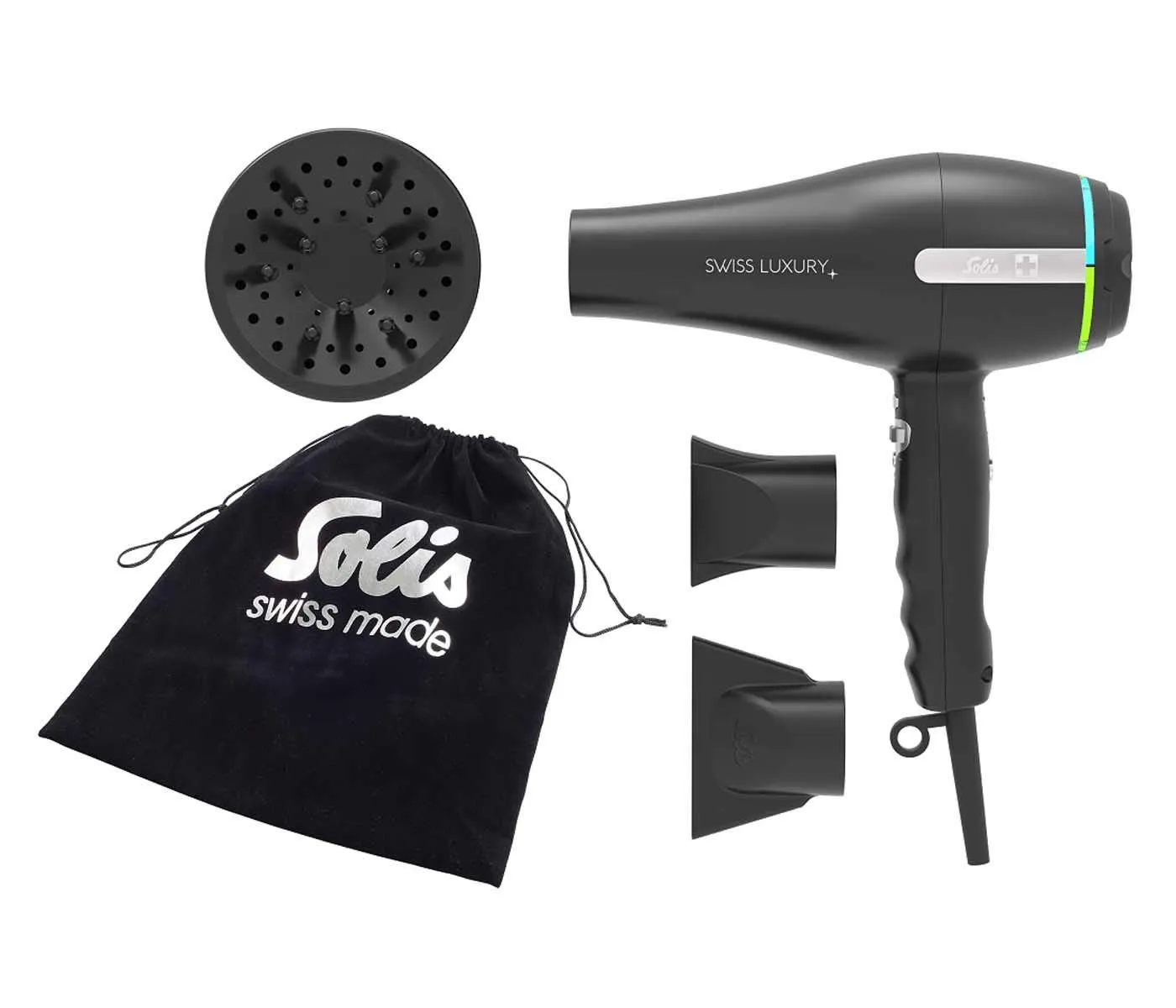 Solis Swiss Luxury 3300 sèche-cheveux noir ionique