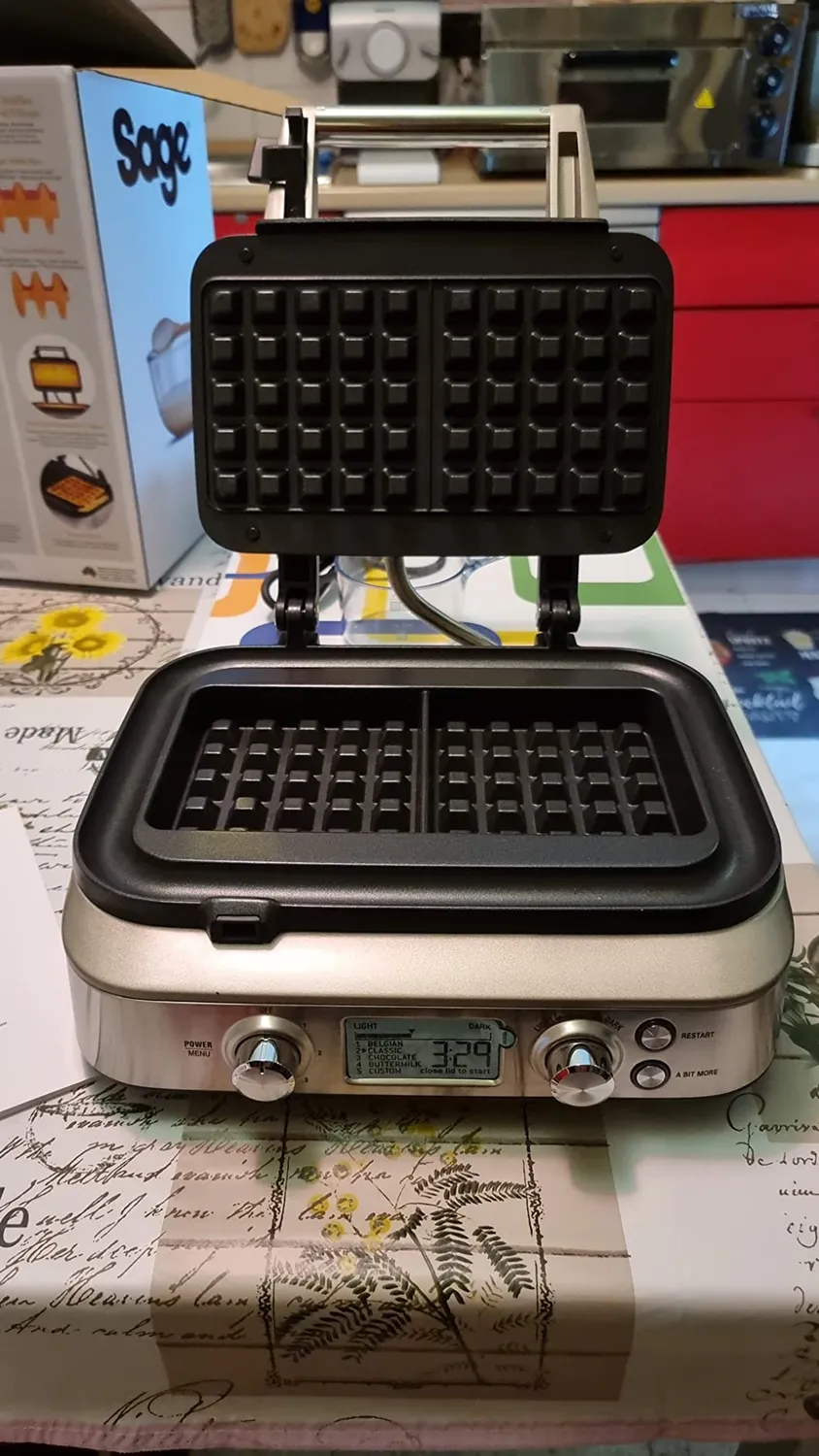 Sage Smart Waffle Pro gaufrier belge 12 réglages
