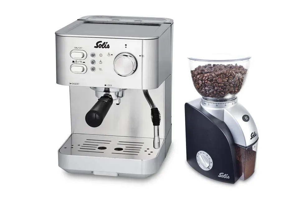 Solis Primaroma 1010 machine expresso 1,5 L + moulin Scala