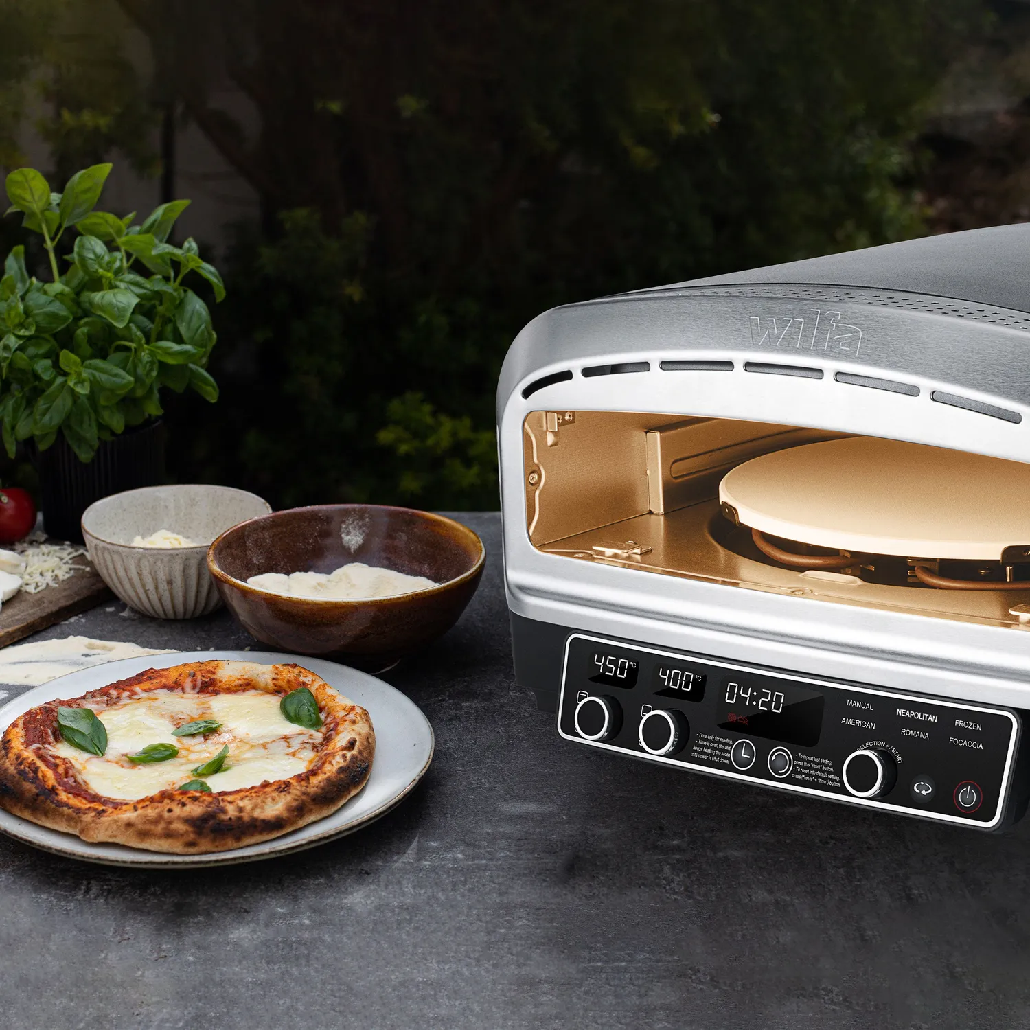 Wilfa Crust four à pizza électrique 450°C