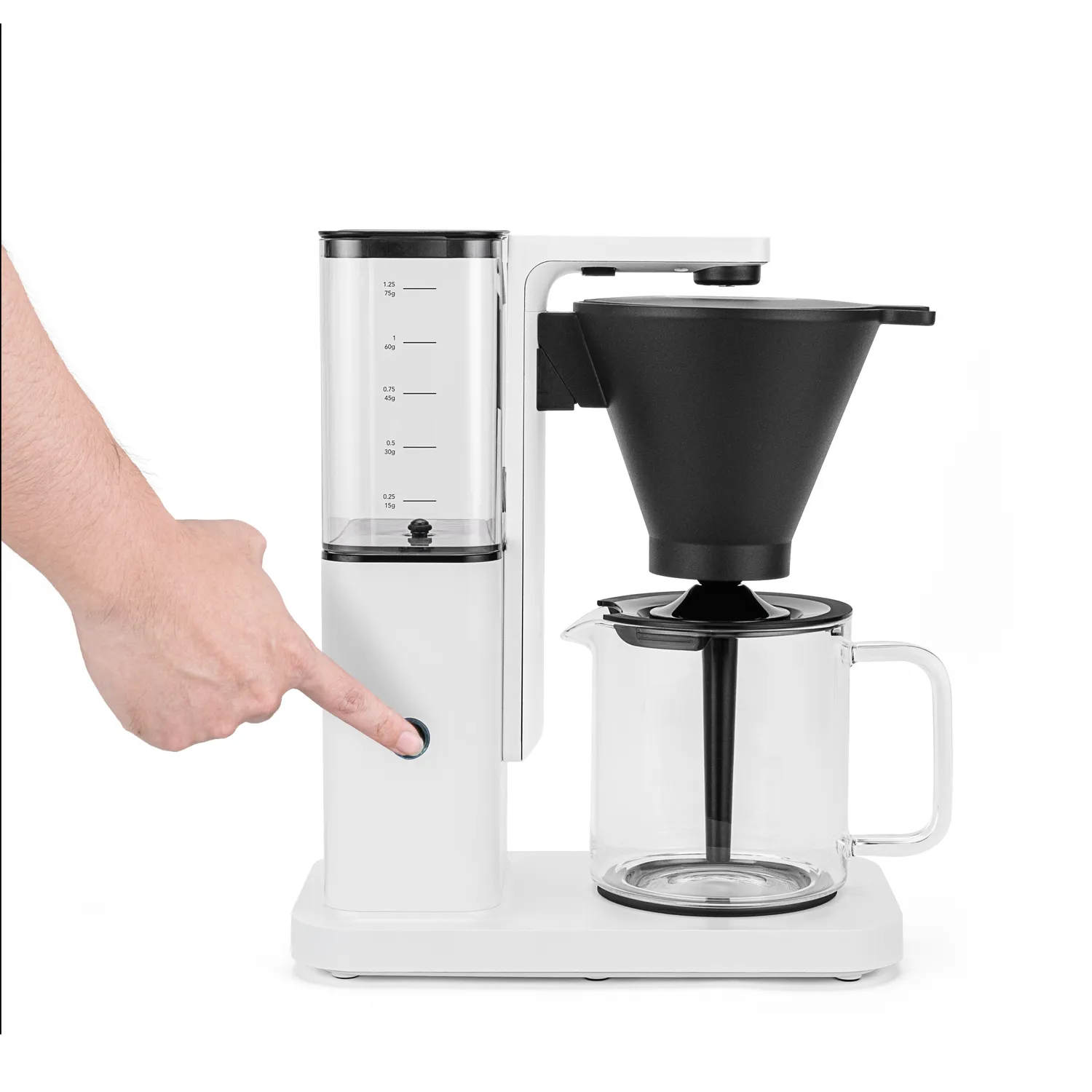 Wilfa Zense cafetière filtre 1,25 L blanche pompe