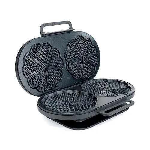 Wilfa Joy Double gaufrier double 10 cœurs croustillant