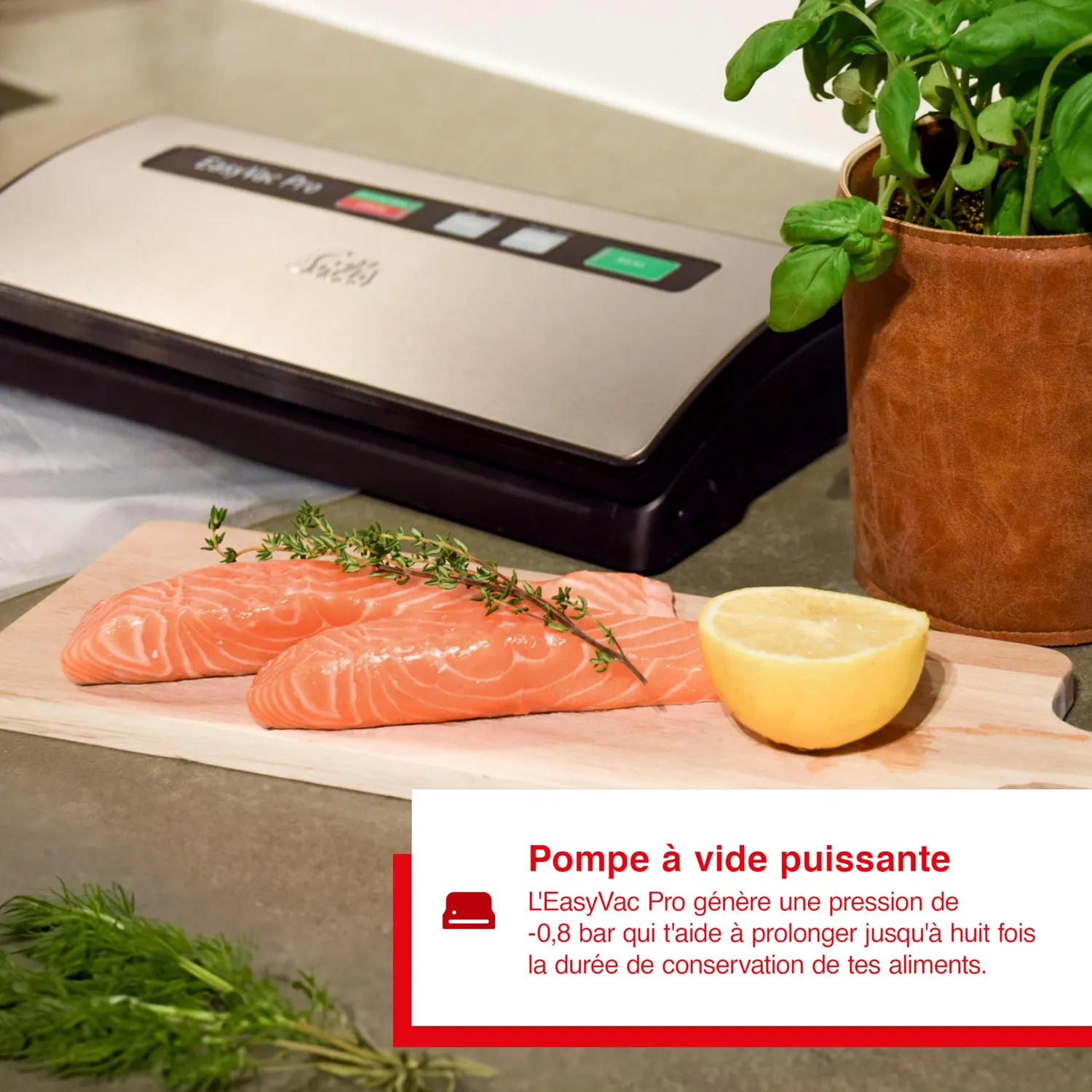 Solis Easy Vac Pro 569 machine sous vide Noir Argent large