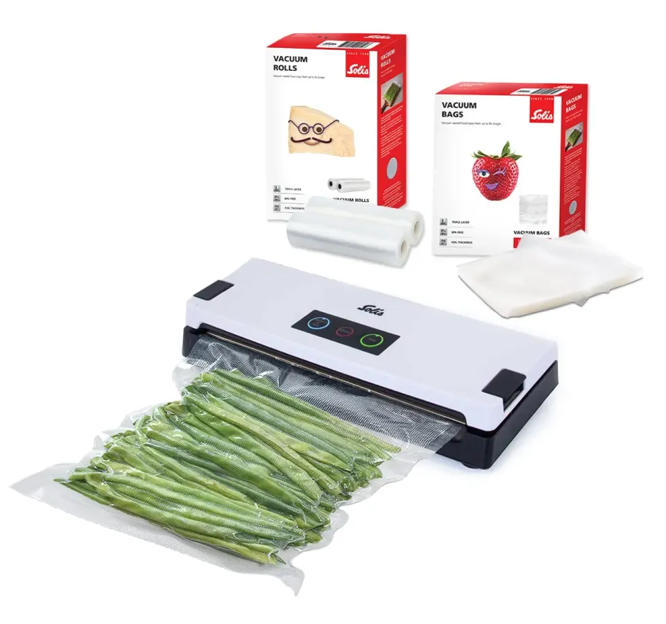 Solis Vac Quick 576 machine sous vide grise + rouleaux