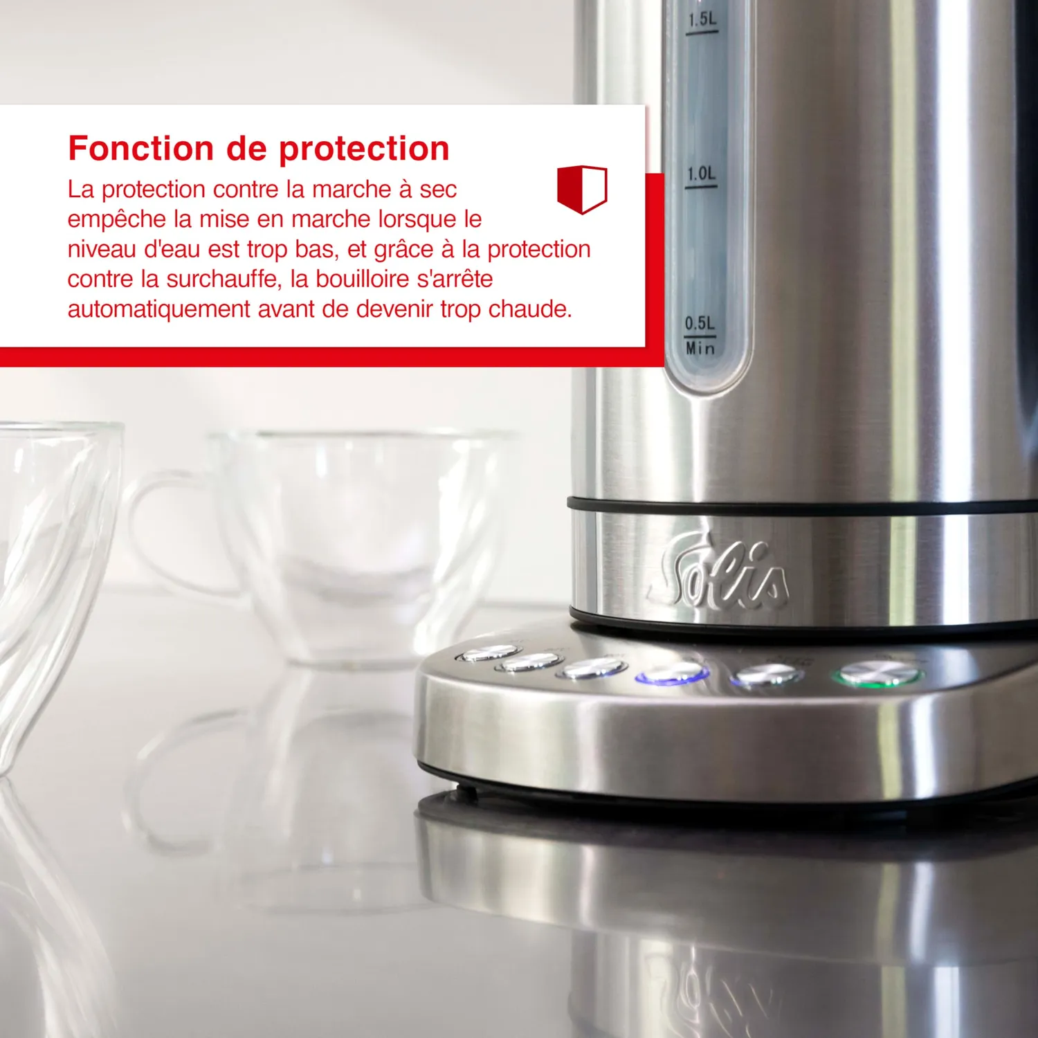Solis Vario Temp 5516 bouilloire 1,7 L 70-100°C