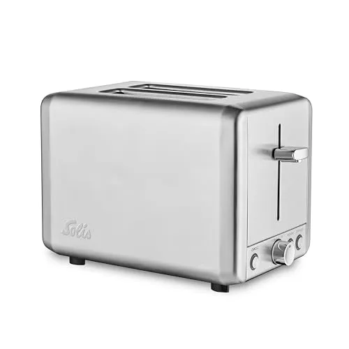 Solis Steel 8002 grille-pain inox 2 fentes XXL