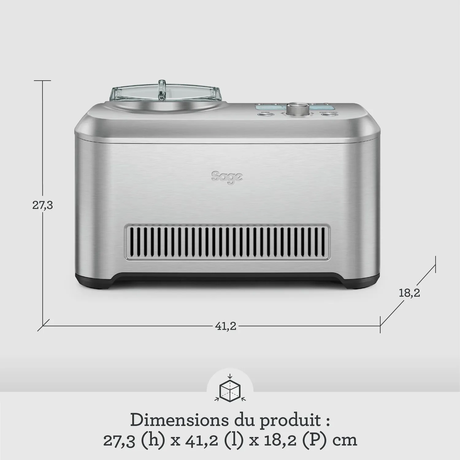Sage Smart Scoop sorbetière inox 12 textures