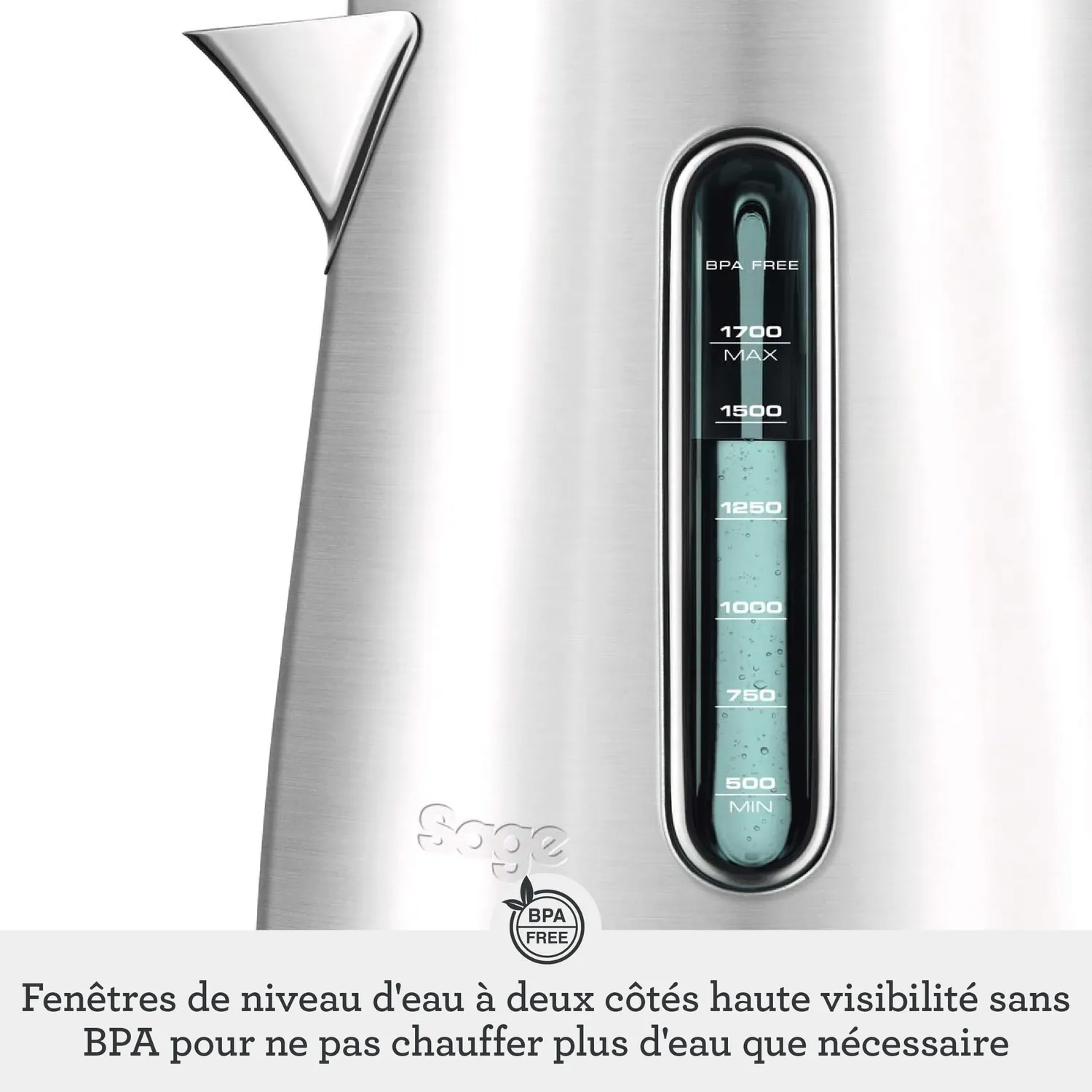 Sage Soft Top Luxe bouilloire électrique bleue 1,7L