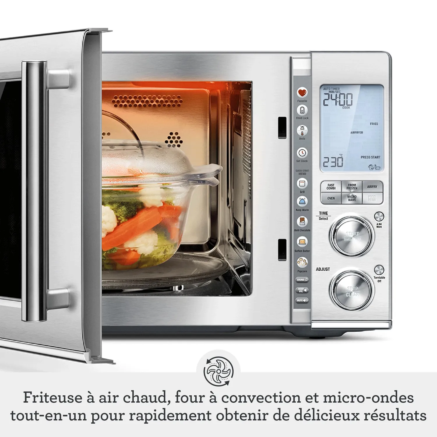 Sage The Combi Wave 3 en 1 micro-ondes inox air fryer