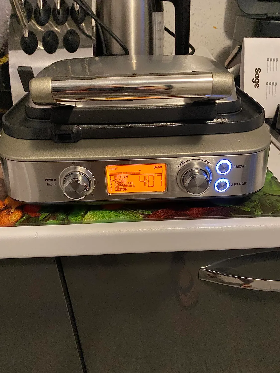 Sage Smart Waffle Pro gaufrier belge 12 réglages