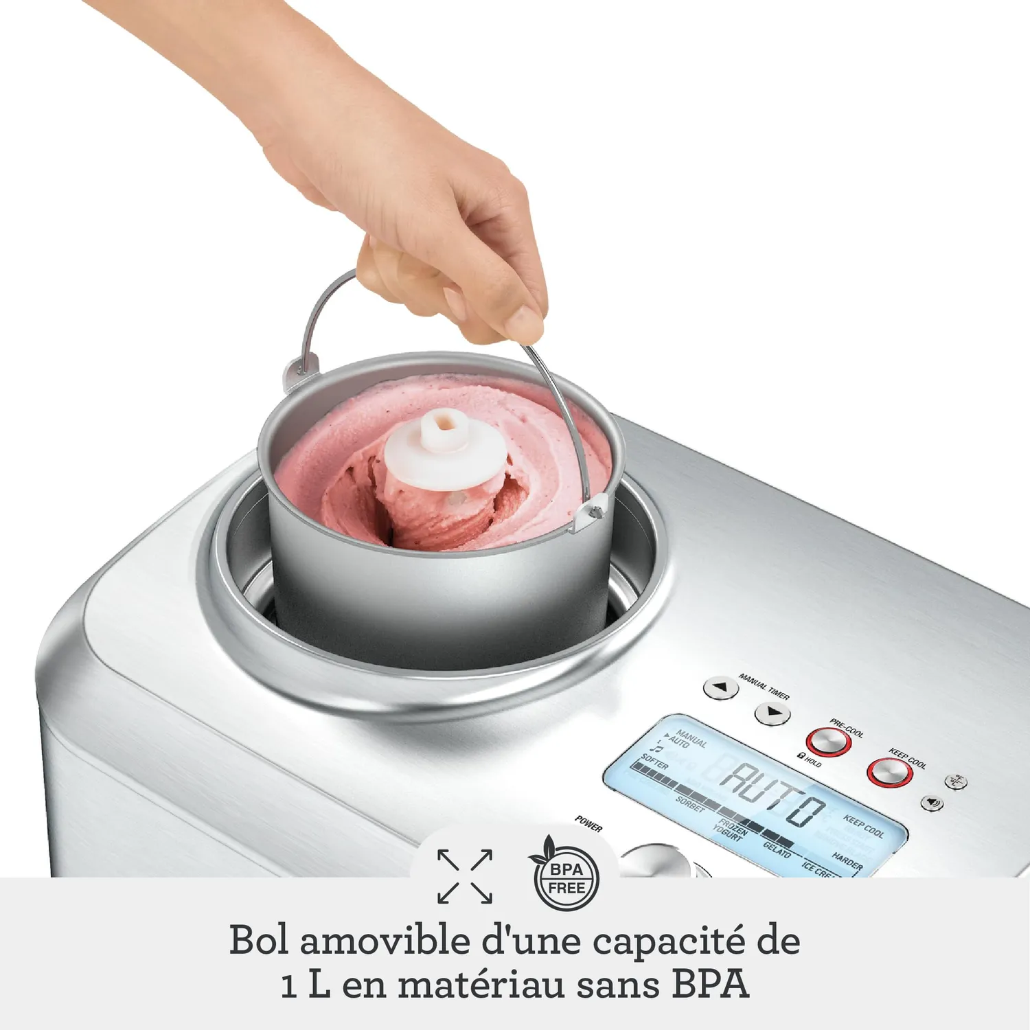 Sage Smart Scoop sorbetière inox 12 textures