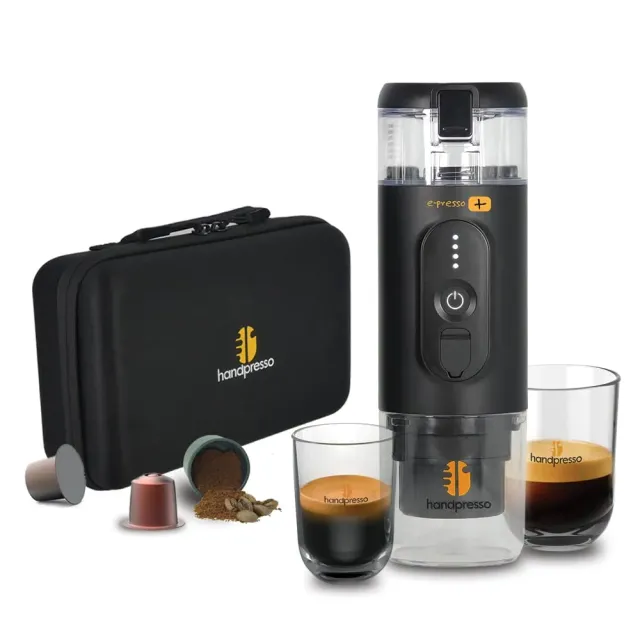 Handpresso E-Presso+ cafetière portable 90 ml valise