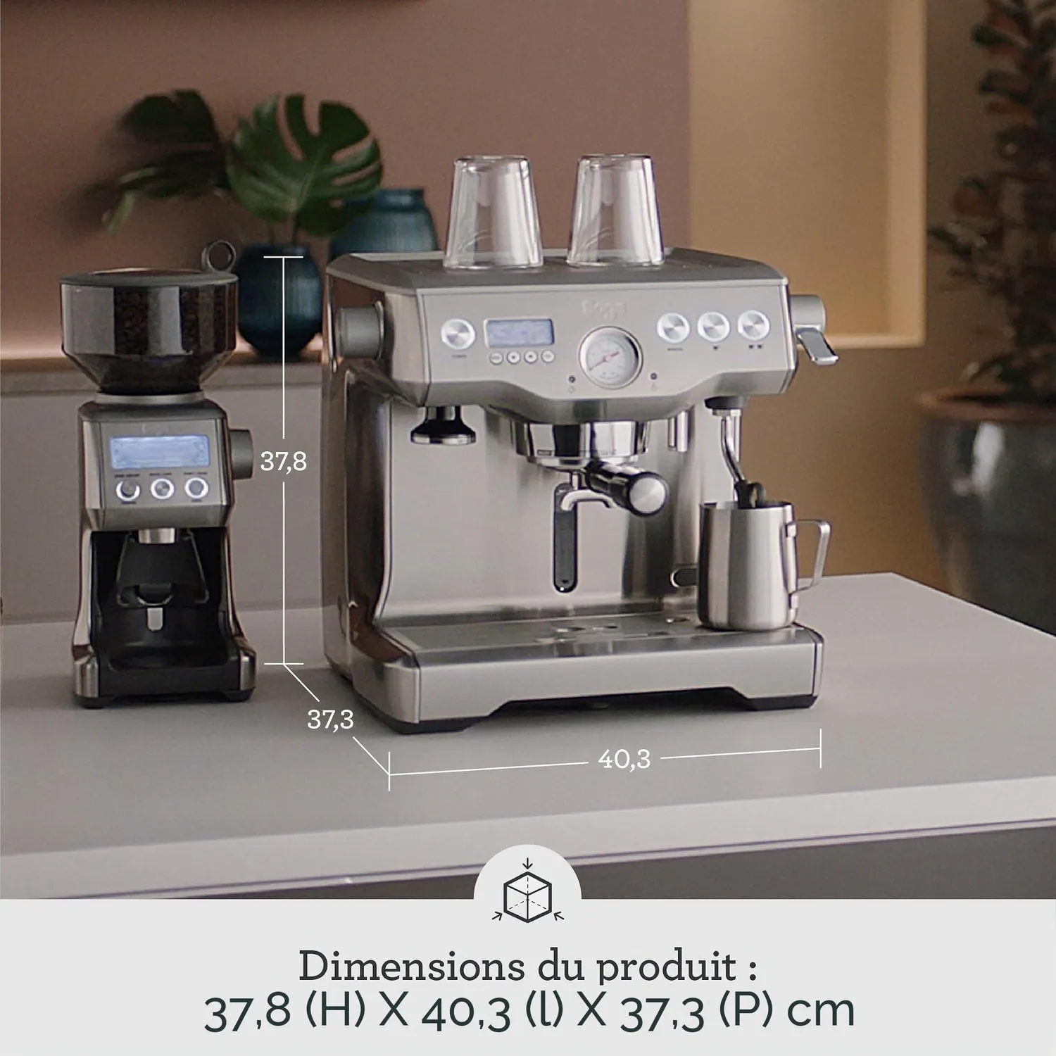 Sage The Dual Boiler machine expresso inox brossé double chaudière