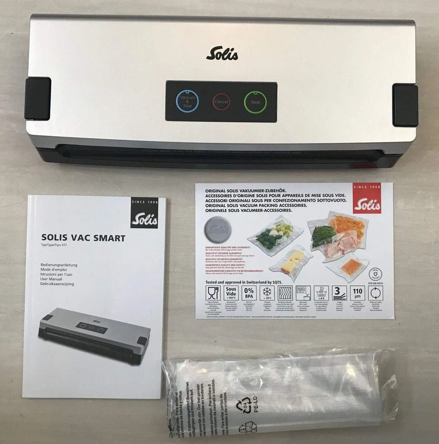 Solis Vac Smart 922.23 machine sous vide inox