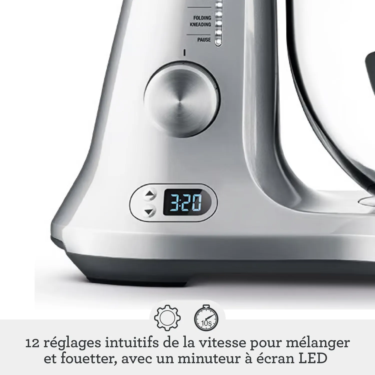 Sage Bakery Boss robot pétrisseur Aluminium Brossé 4,7 L