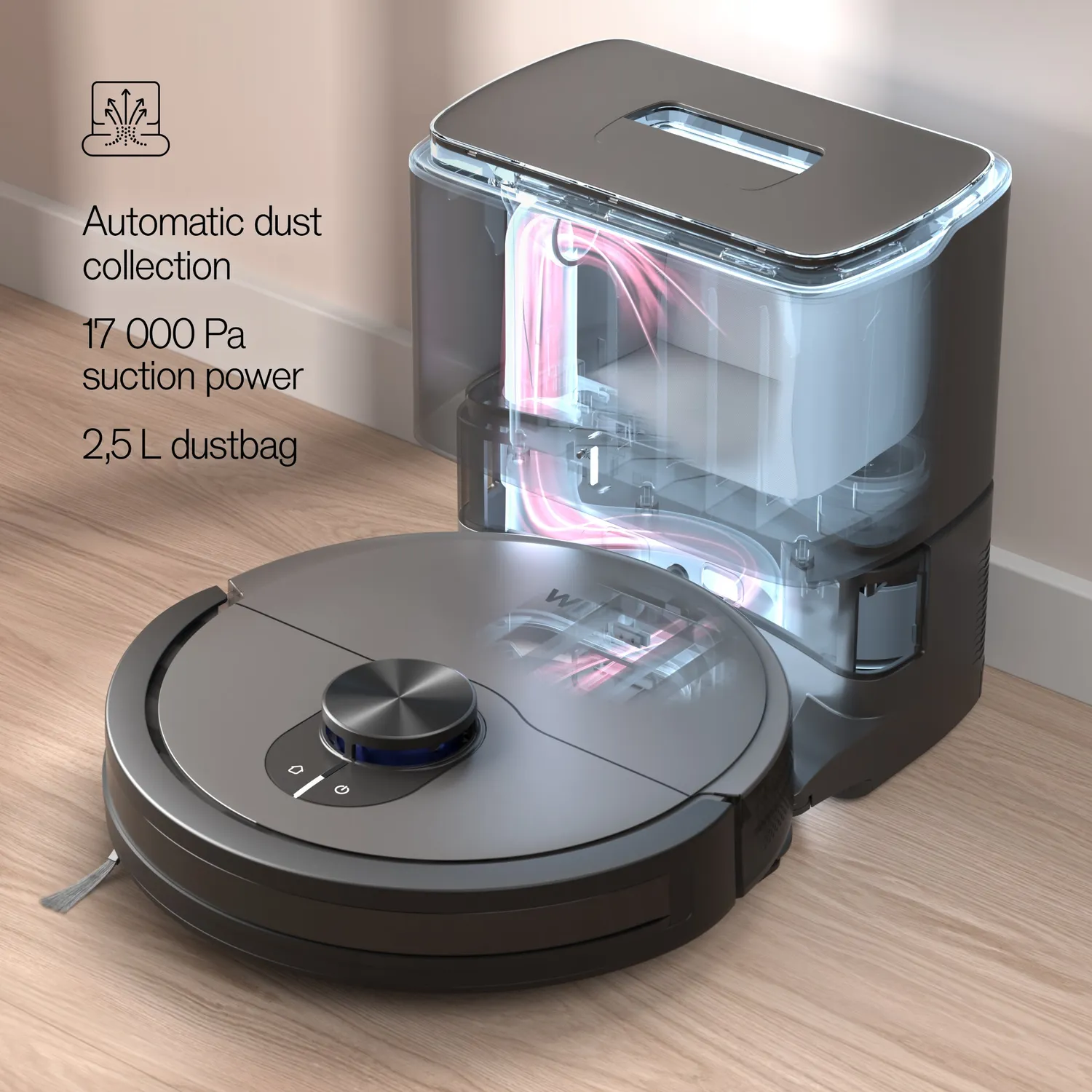 Wilfa Innobot RVC-B4LIN+ robot aspirateur laveur