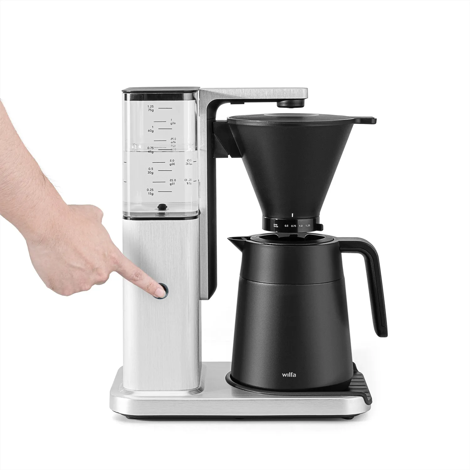 Wilfa Zense Alux Thermo cafetière filtre 1,25 L inox