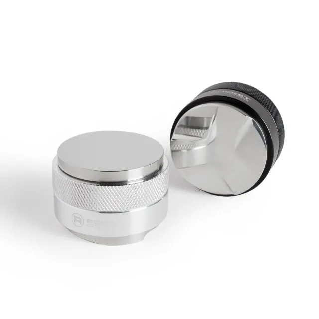 Rocket Espresso tamper niveleur 2-en-1 inox argent