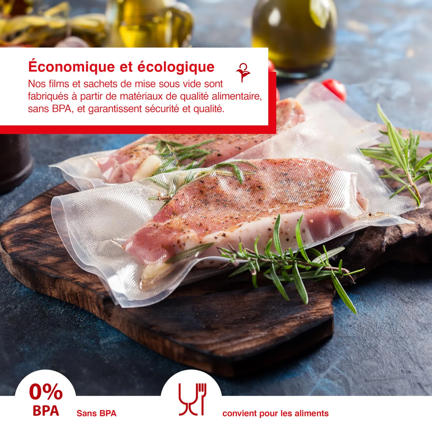 Solis Zip sacs sous vide 20x23 cm lot de 10 réutilisables
