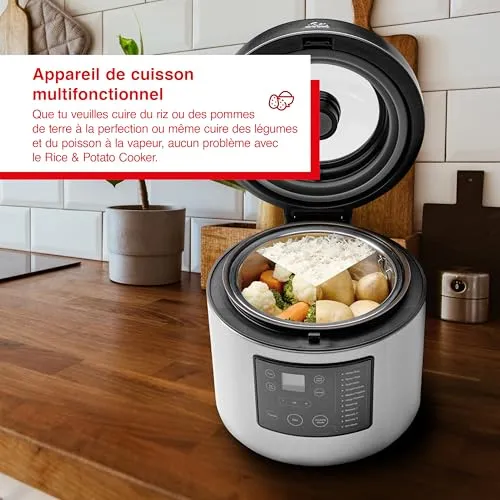 Solis Rice Potato cuiseur riz 5 L numérique inox