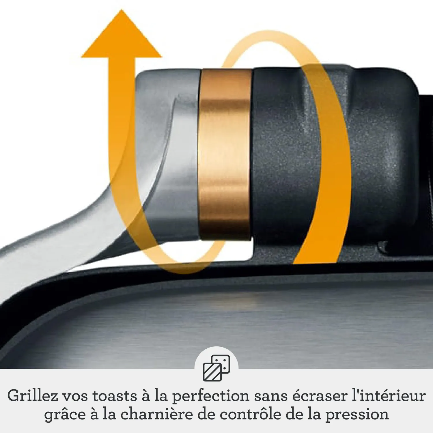 Sage Perfect Press grille sandwich acier brossé