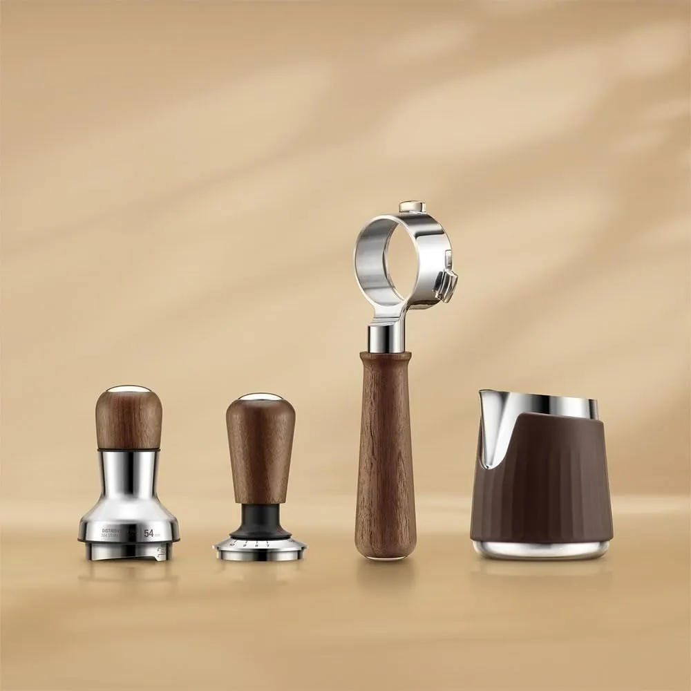 Sage Force Gauge Tamper 54mm tasseur café noyer