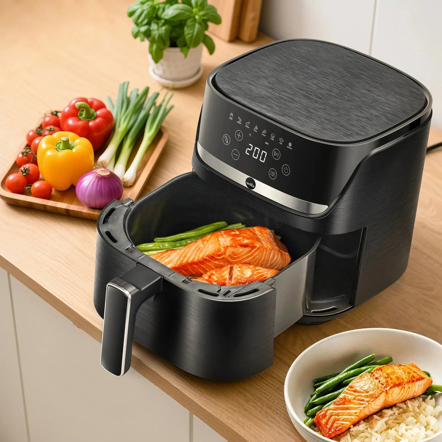 Wilfa Crispier 4L airfryer 8 programmes sans PFAS